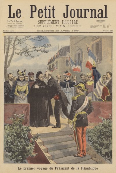 De eerste officiële reis van president Loubet van Frankrijk door French School